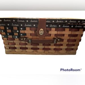 American flag basket